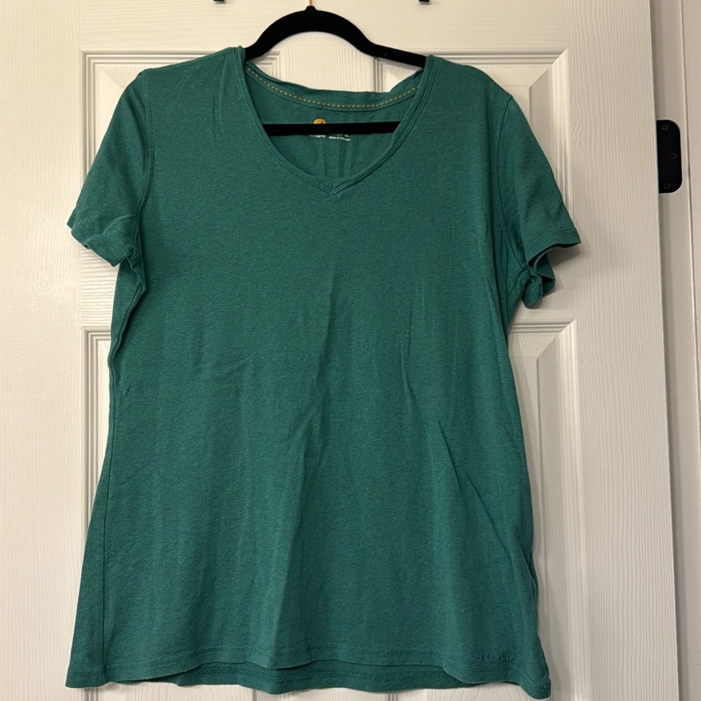 Women XL Carhartt v neck t shirt